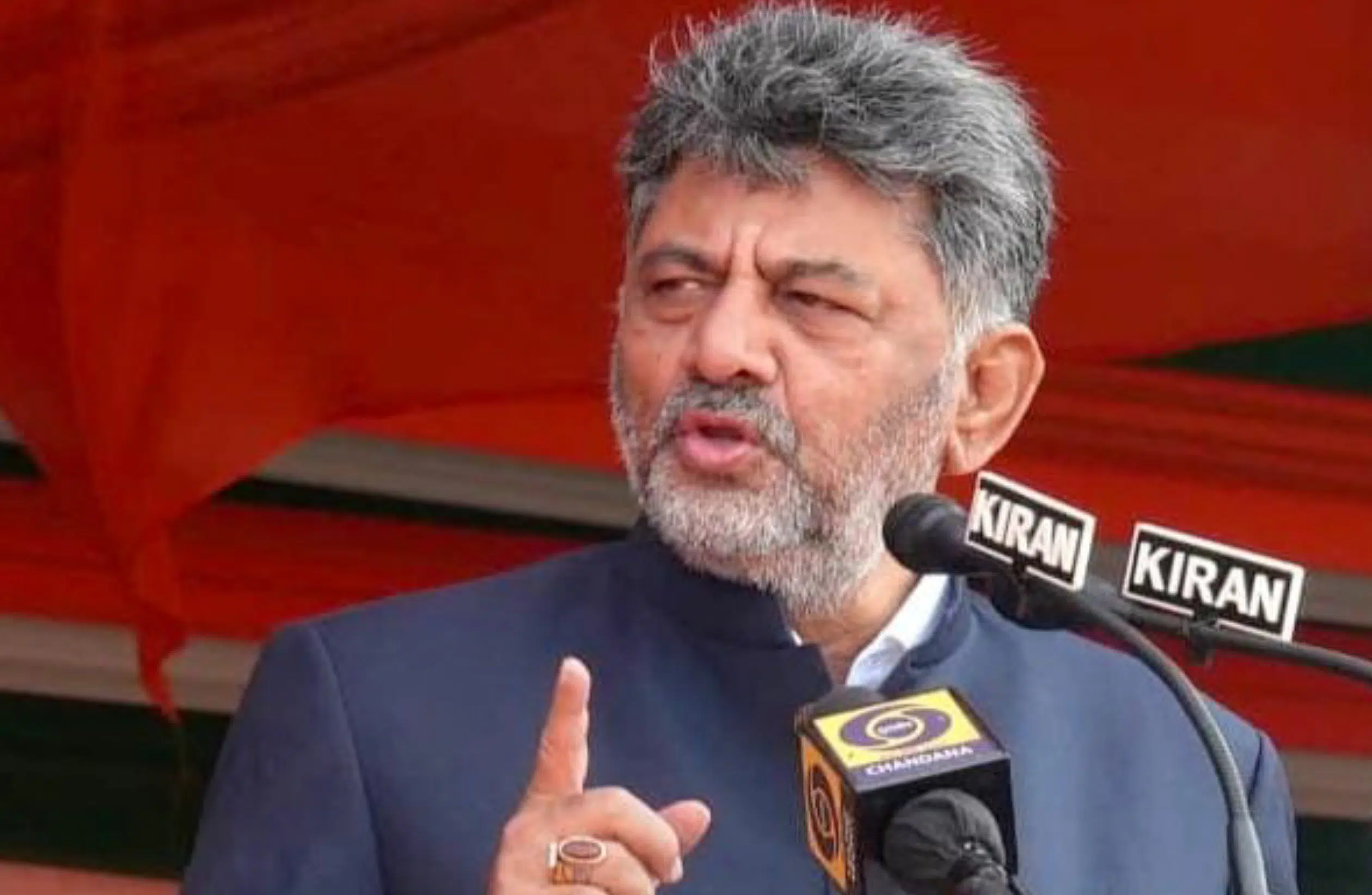 Karnataka CM D K Shivakumar delivering his 80th Independence Day speech at Manekshaw Parade Ground in Bengaluru