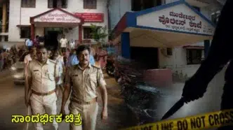ಮುರುಡೇಶ್ವರದಲ್ಲಿ ಜಗಳ ಬಿಡಿಸಲು ಹೋದ ಇಬ್ಬರು ಪೊಲೀಸರಿಗೆ ಚಾಕು ಇರಿತ – ಪೊಲೀಸ್ ಠಾಣೆ ಮತ್ತು ಸ್ಥಳದಲ್ಲಿನ ಪೊಲೀಸ್ ಸಿಬ್ಬಂದಿಯ ಸಾಂದರ್ಭಿಕ ಚಿತ್ರ
