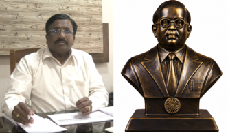 Dr BR Ambedkar statue related to the controversy over the Uttara Kannada health department circular