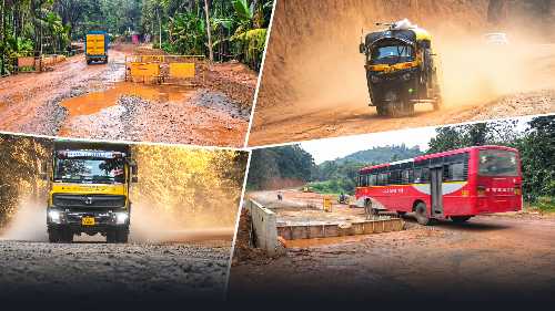 NH 766E Road Work Delay Between Sirsi and Haveri