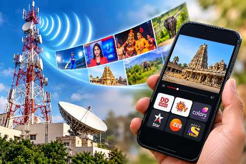 D2M Direct-to-Mobile technology ಮೂಲಕ ಮೊಬೈಲ್‌ಗೆ ನೇರವಾಗಿ ಟಿವಿ ಪ್ರಸಾರ