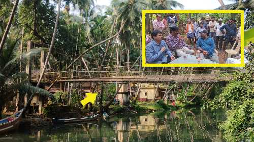 Honnavar Telugu Movie Shooting – Hanging Bridge Damaged